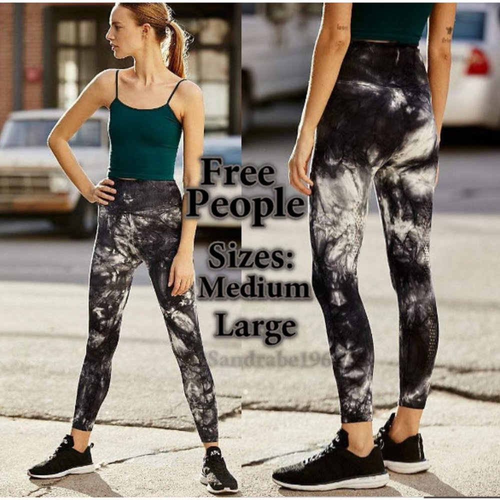 NWT - Free People FP Movement Good Karma Tie-Dye Leggings